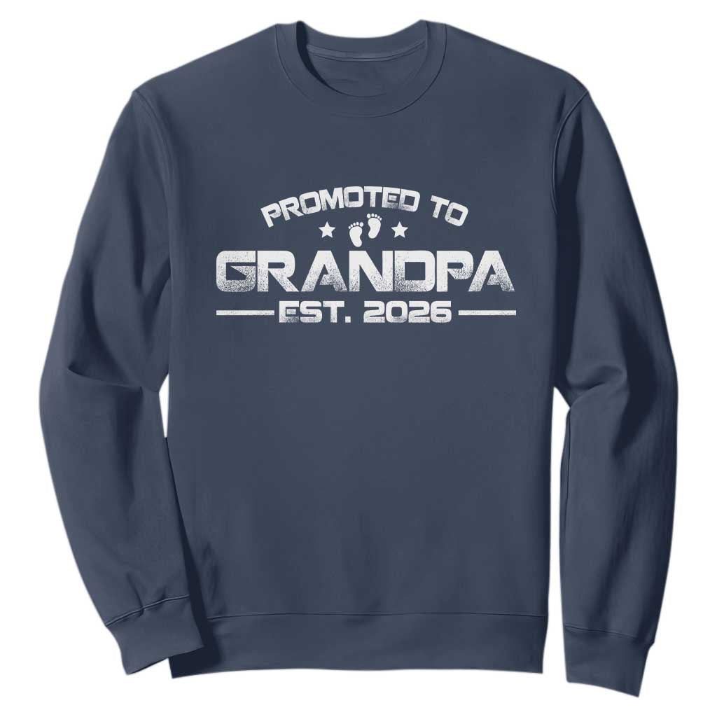 Grandpa Est 2026 Sweatshirt Fathers Day Gifts TS10 Navy Print Your Wear