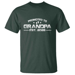 Grandpa Est 2026 T Shirt Fathers Day Gifts TS10 Dark Forest Green Print Your Wear