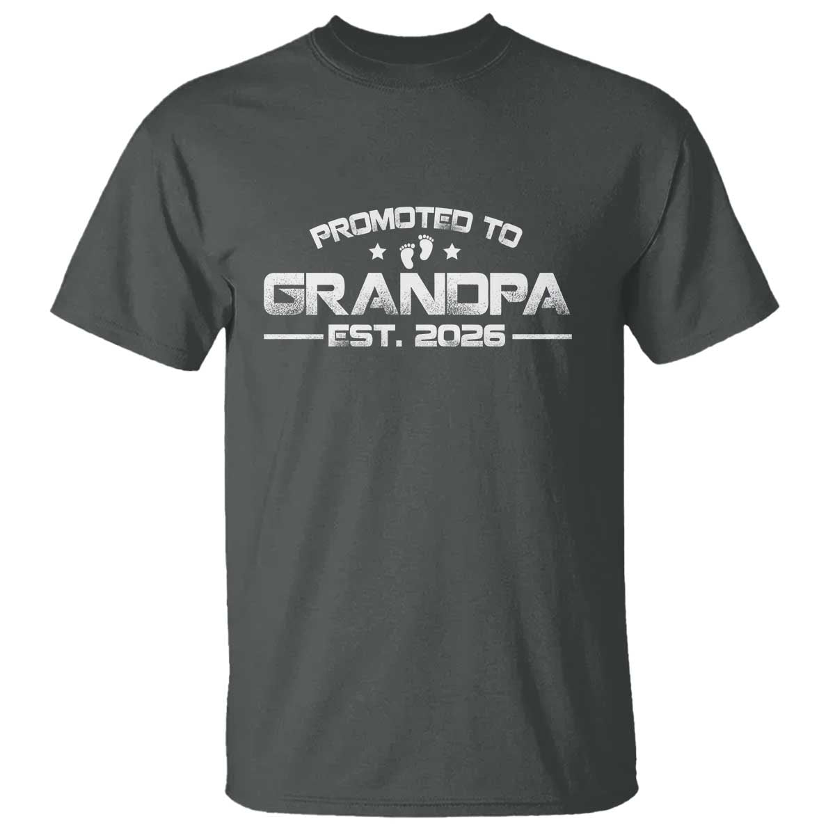 Grandpa Est 2026 T Shirt Fathers Day Gifts TS10 Dark Heather Print Your Wear