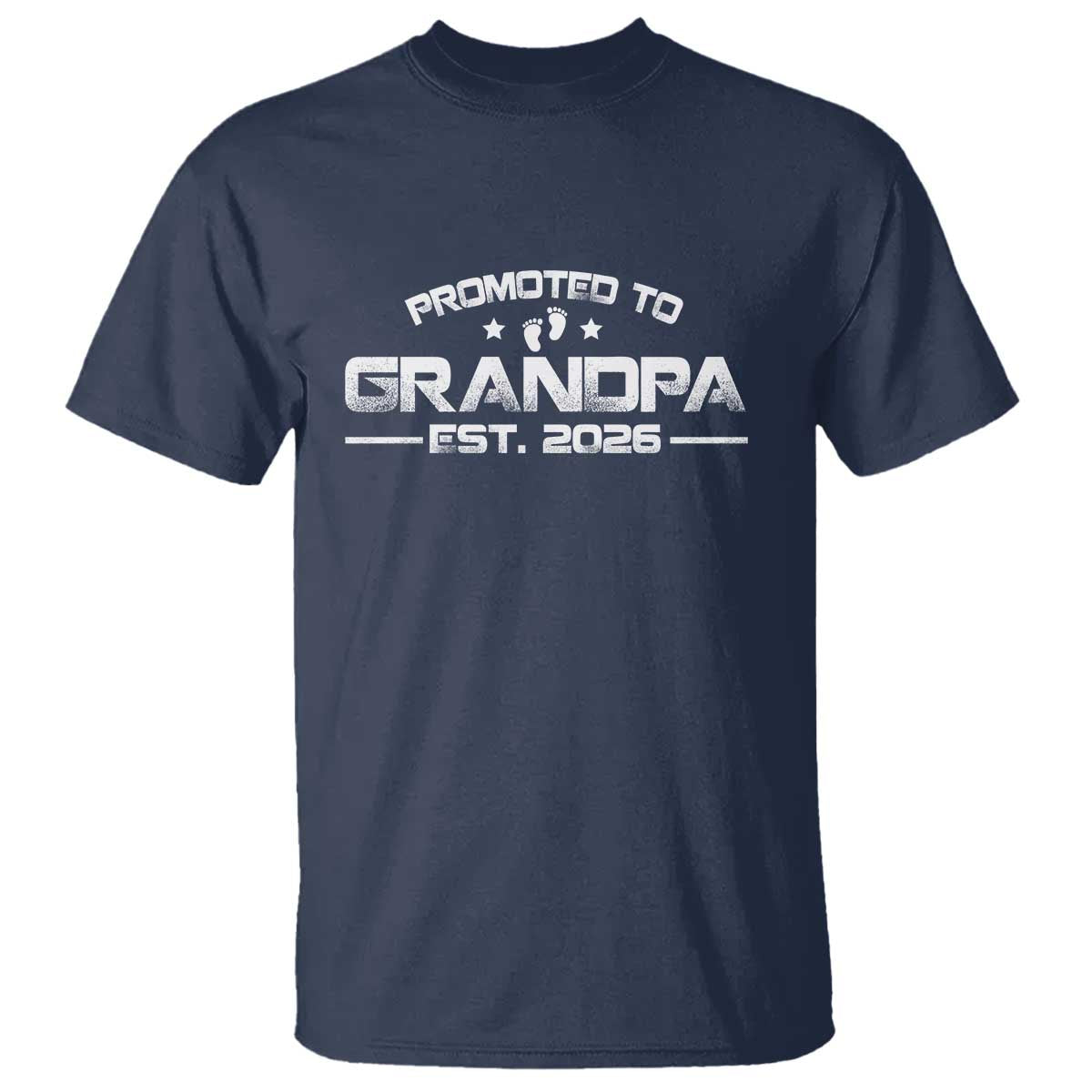Grandpa Est 2026 T Shirt Fathers Day Gifts TS10 Navy Print Your Wear