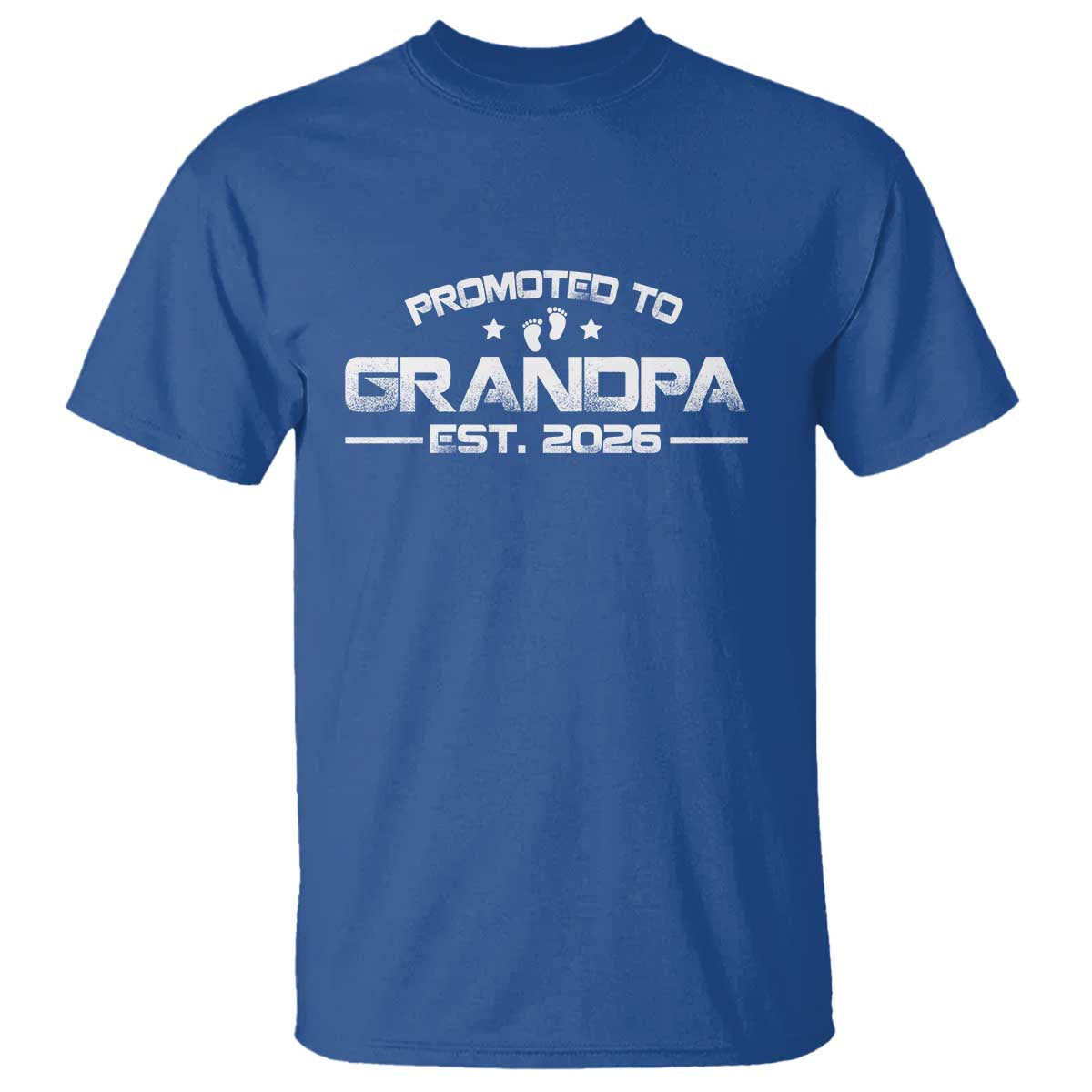 Grandpa Est 2026 T Shirt Fathers Day Gifts TS10 Royal Blue Print Your Wear