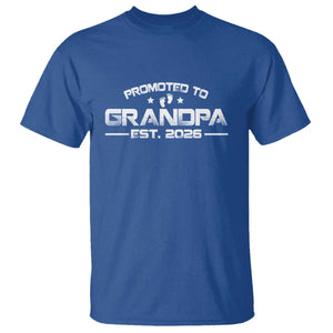 Grandpa Est 2026 T Shirt Fathers Day Gifts TS10 Royal Blue Print Your Wear