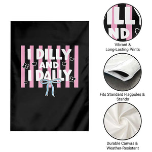 Dilly Dally Garden Flag Trendy Viral Funny Girly TS10 Print Your Wear