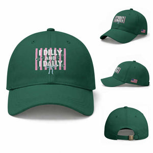 Dilly Dally Baseball Cap Trendy Viral Funny Girly TS10 Baseball Cap Universal Fit Irish Green Print Your Wear