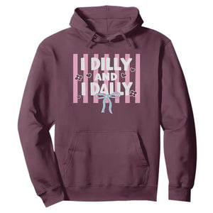 Dilly Dally Hoodie Trendy Viral Funny Girly TS10 Maroon Print Your Wear