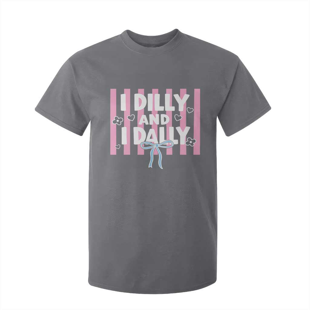 Dilly Dally T Shirt For Kid Trendy Viral Funny Girly TS10 Charcoal Print Your Wear
