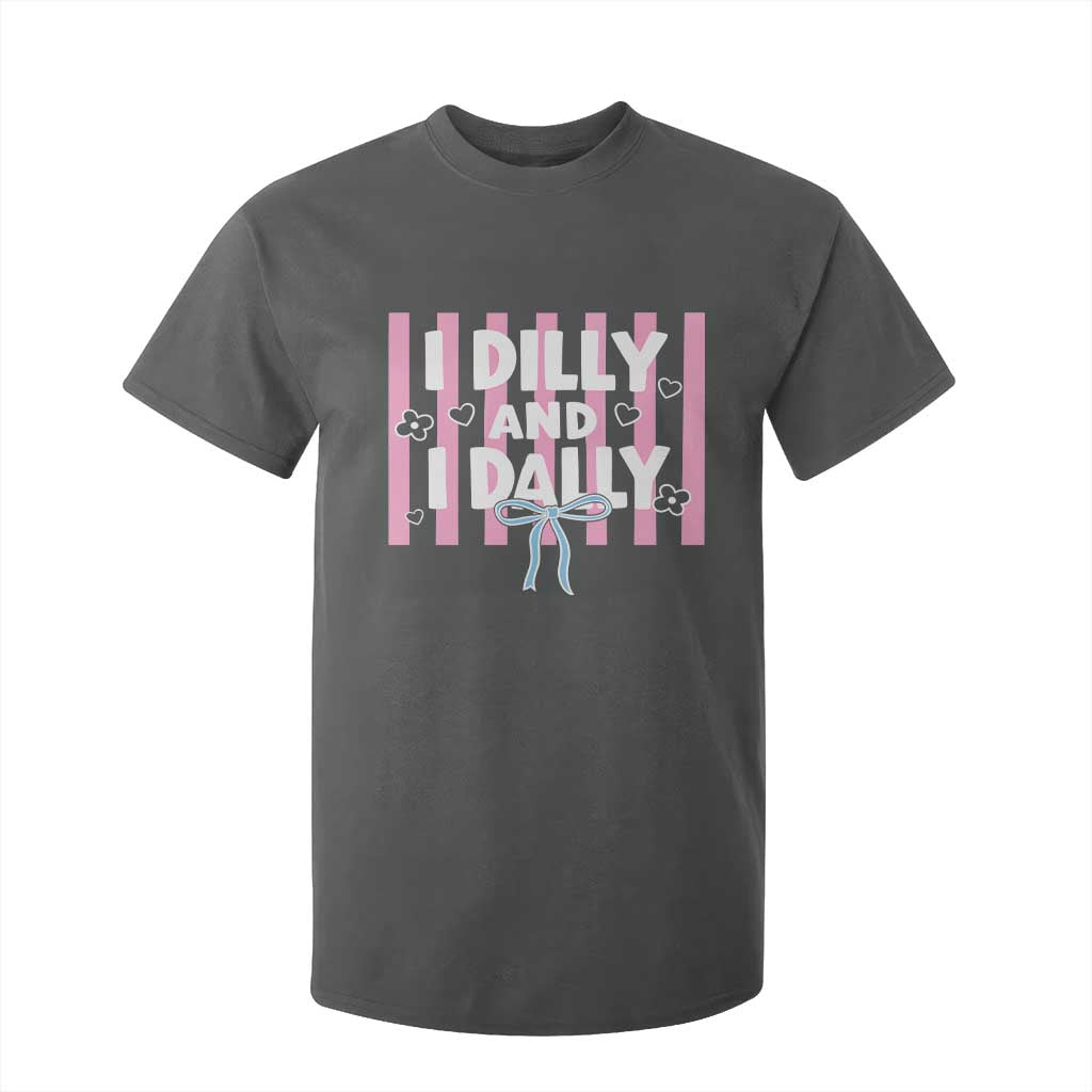 Dilly Dally T Shirt For Kid Trendy Viral Funny Girly TS10 Dark Heather Print Your Wear