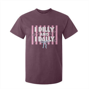 Dilly Dally T Shirt For Kid Trendy Viral Funny Girly TS10 Maroon Print Your Wear
