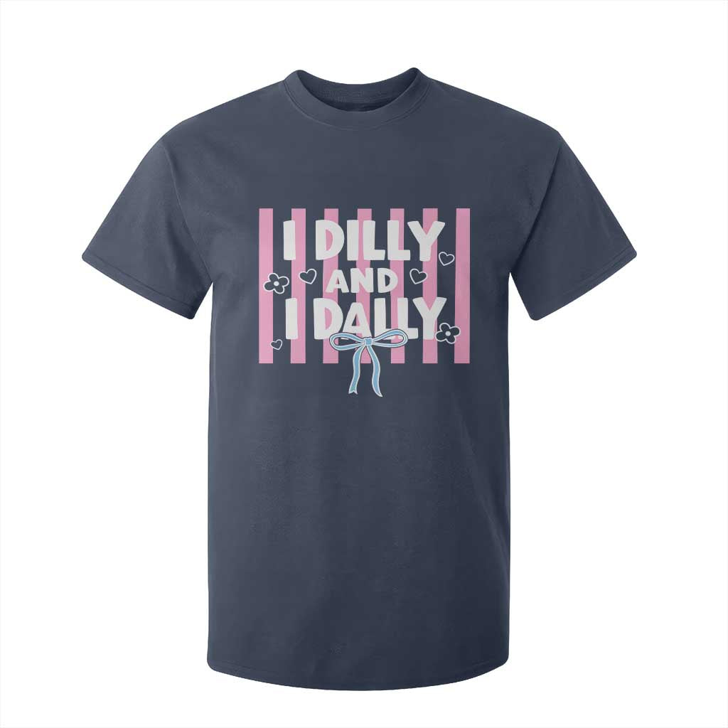 Dilly Dally T Shirt For Kid Trendy Viral Funny Girly TS10 Navy Print Your Wear