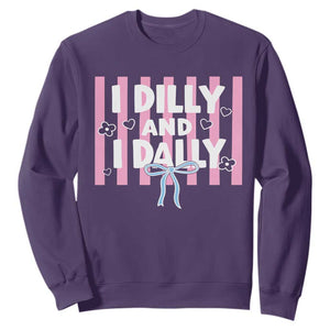 Dilly Dally Sweatshirt Trendy Viral Funny Girly TS10 Purple Print Your Wear