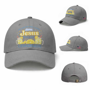 Life Gave Me Some Lemons Baseball Cap Funny Lemonade Jesus Christian TS10 Baseball Cap Universal Fit Sport Gray Print Your Wear