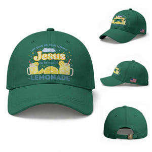 Life Gave Me Some Lemons Baseball Cap Funny Lemonade Jesus Christian TS10 Baseball Cap Universal Fit Irish Green Print Your Wear