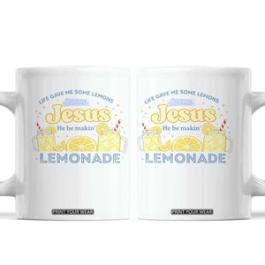 Life Gave Me Some Lemons Coffee Mug Funny Lemonade Jesus Christian TS10 White Print Your Wear