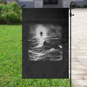 Christian Faith Garden Flag Walk On Water Distressed Bible Verse TS10 Print Your Wear