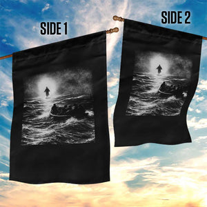 Christian Faith Garden Flag Walk On Water Distressed Bible Verse TS10 Print Your Wear