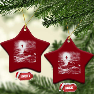 Christian Faith Ceramic Ornament Walk On Water Distressed Bible Verse TS10 Print Your Wear