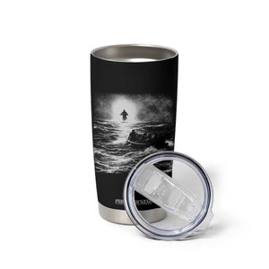 Christian Faith Tumbler Cup Walk On Water Distressed Bible Verse TS10 Print Your Wear