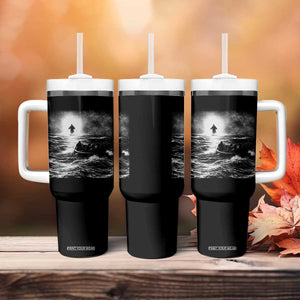 Christian Faith Tumbler With Handle Walk On Water Distressed Bible Verse TS10 Print Your Wear