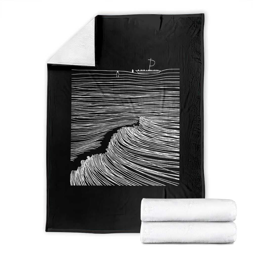 Christian Faith Throw Blanket Walk On Water Boho Bible Verse TS10 Black Print Your Wear