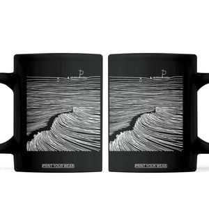 Christian Faith Coffee Mug Walk On Water Boho Bible Verse TS10 Black Print Your Wear