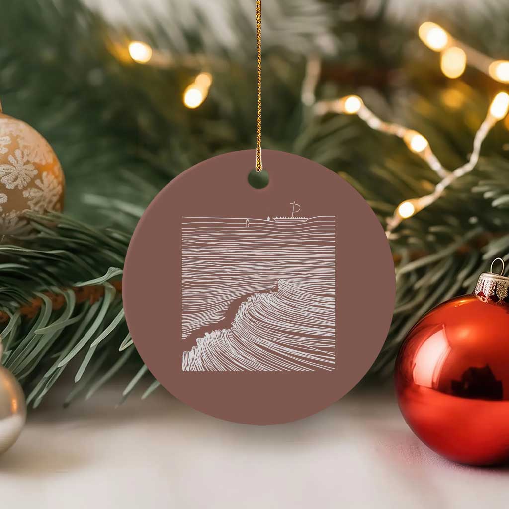Christian Faith Ceramic Ornament Walk On Water Boho Bible Verse TS10 1pc Mocha Print Your Wear