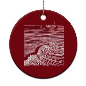 Christian Faith Ceramic Ornament Walk On Water Boho Bible Verse TS10 1pc Red Print Your Wear