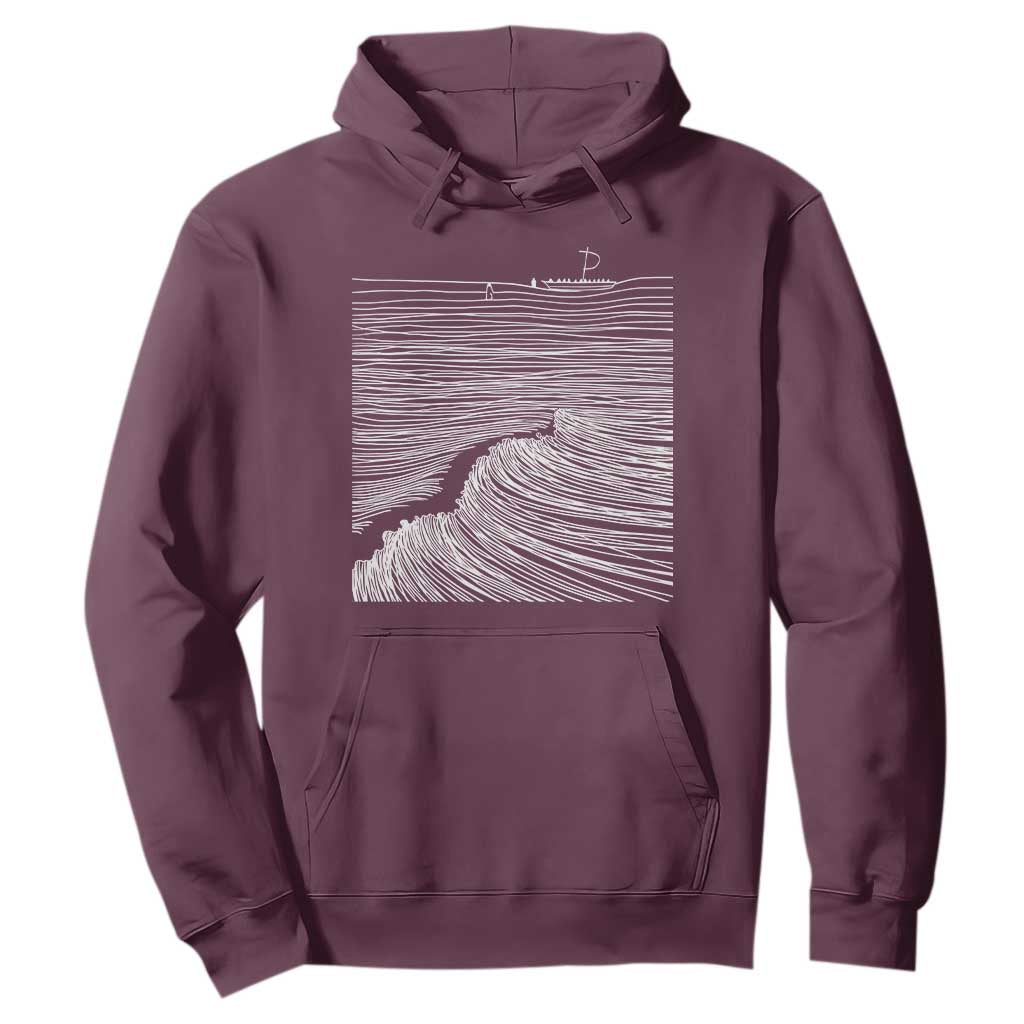 Christian Faith Hoodie Walk On Water Boho Bible Verse TS10 Maroon Print Your Wear