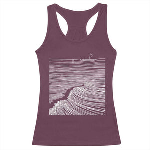 Christian Faith Racerback Tank Top Walk On Water Boho Bible Verse TS10 Maroon Print Your Wear