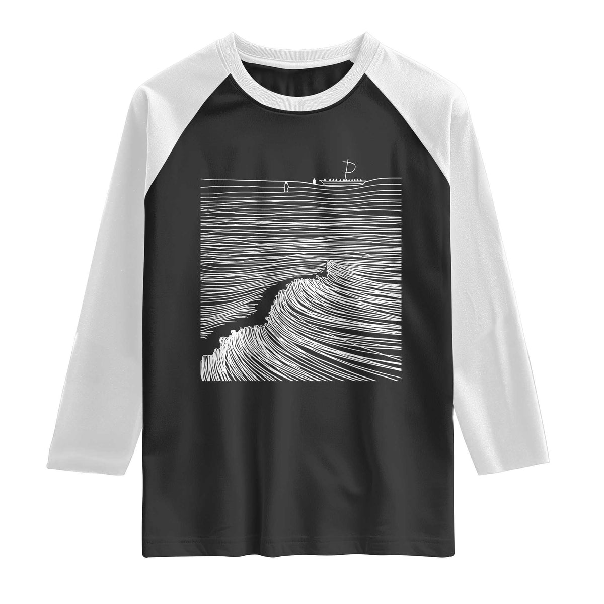 Christian Faith Raglan Shirt Walk On Water Boho Bible Verse TS10 Black White Print Your Wear