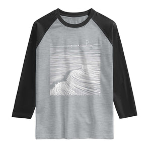 Christian Faith Raglan Shirt Walk On Water Boho Bible Verse TS10 Heather Gray Black Print Your Wear