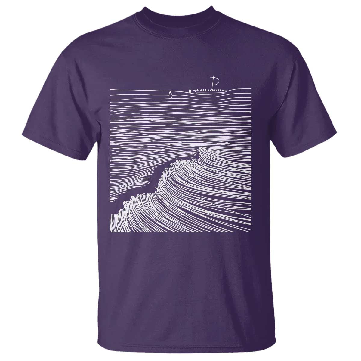 Christian Faith T Shirt Walk On Water Boho Bible Verse TS10 Purple Print Your Wear