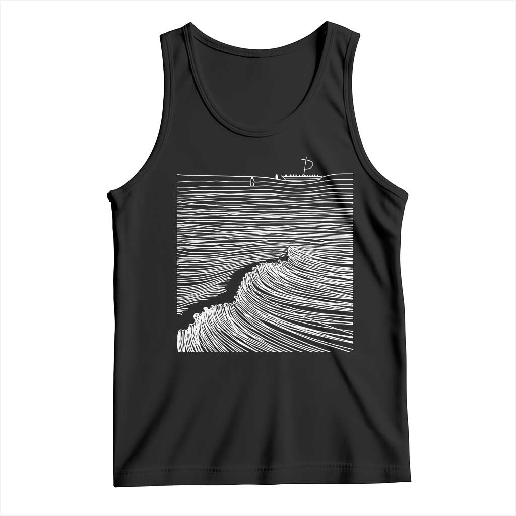 Christian Faith Tank Top Walk On Water Boho Bible Verse TS10 Black Print Your Wear