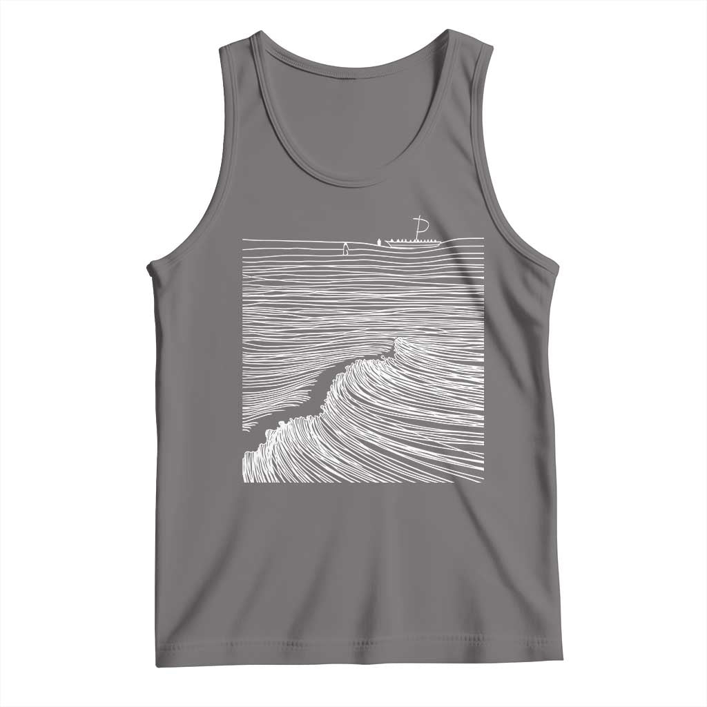 Christian Faith Tank Top Walk On Water Boho Bible Verse TS10 Deep Heather Print Your Wear