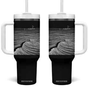 Christian Faith Tumbler With Handle Walk On Water Boho Bible Verse TS10 One Size: 40 oz Black Print Your Wear