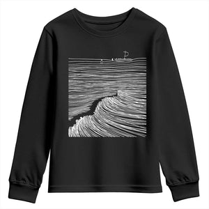 Christian Faith Youth Sweatshirt Walk On Water Boho Bible Verse TS10 Black Print Your Wear