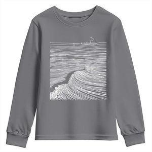 Christian Faith Youth Sweatshirt Walk On Water Boho Bible Verse TS10 Charcoal Print Your Wear