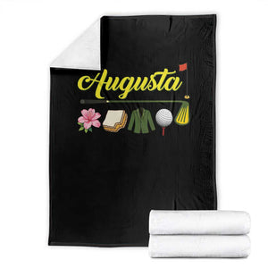 Augusta Georgia Golf Traditions Vintage Throw Blanket Pimento Cheese Southern Golfing Fan TS10 Black Print Your Wear