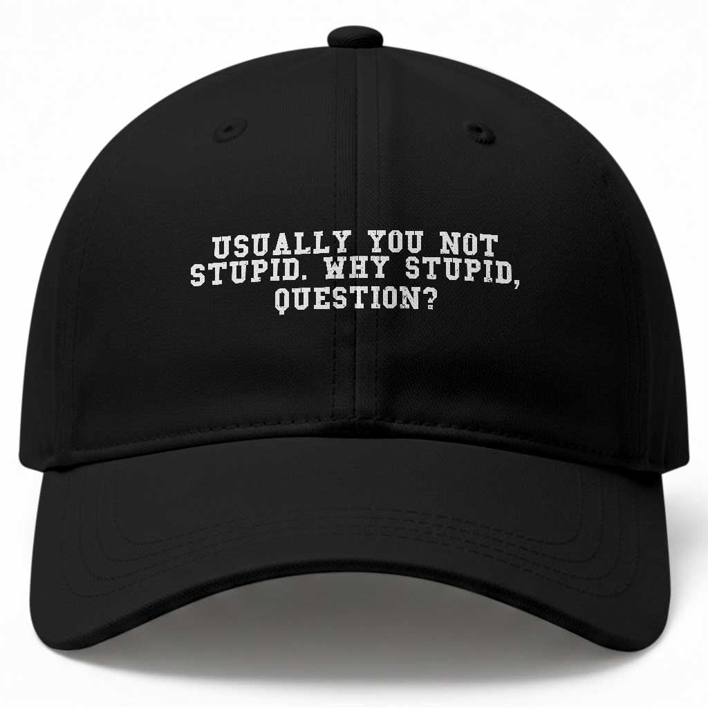 Why Stupid Questions Baseball Cap Funny Sci Fi Book TS10 Print Your Wear
