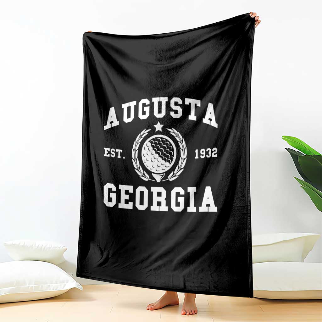 Generic Augusta Georgia Throw Blanket Vintage Style Golf Pullover Golf Lover Gift TS10 Print Your Wear