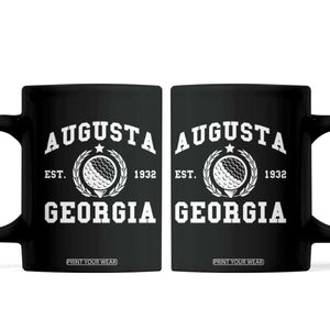 Generic Augusta Georgia Coffee Mug Vintage Style Golf Pullover Golf Lover Gift TS10 Black Print Your Wear
