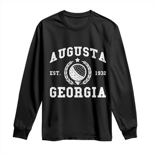 Generic Augusta Georgia Long Sleeve Shirt Vintage Style Golf Pullover Golf Lover Gift TS10 Black Print Your Wear