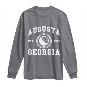 Generic Augusta Georgia Long Sleeve Shirt Vintage Style Golf Pullover Golf Lover Gift TS10 Charcoal Print Your Wear