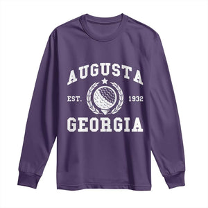 Generic Augusta Georgia Long Sleeve Shirt Vintage Style Golf Pullover Golf Lover Gift TS10 Purple Print Your Wear