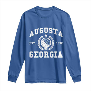 Generic Augusta Georgia Long Sleeve Shirt Vintage Style Golf Pullover Golf Lover Gift TS10 Royal Blue Print Your Wear