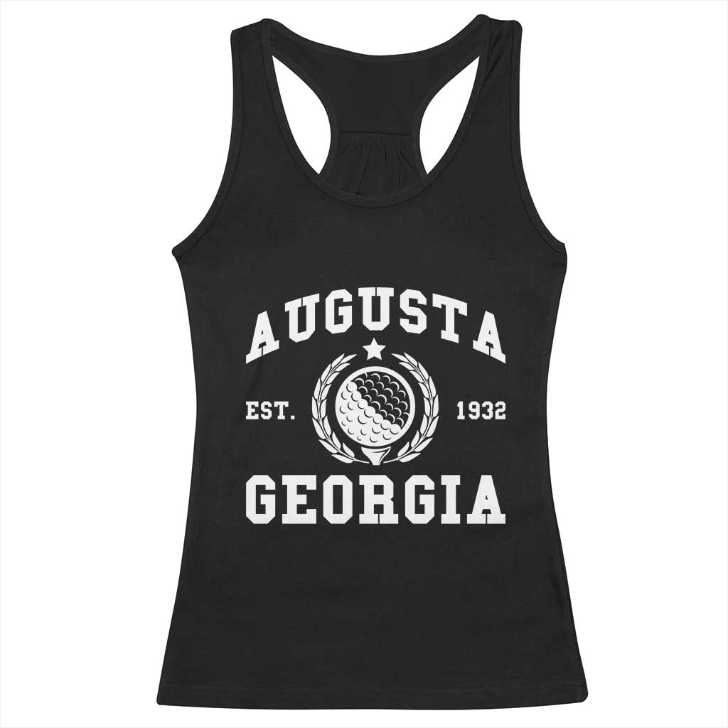 Generic Augusta Georgia Racerback Tank Top Vintage Style Golf Pullover Golf Lover Gift TS10 Black Print Your Wear