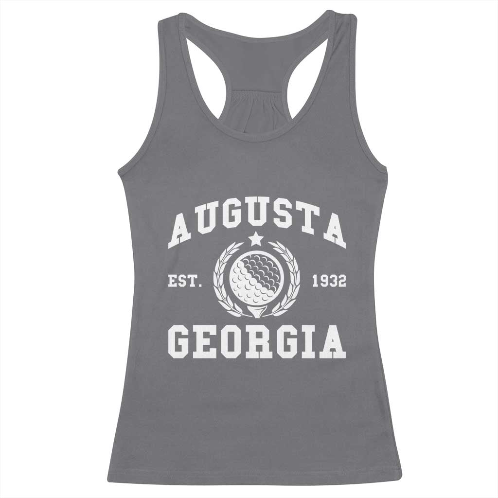 Generic Augusta Georgia Racerback Tank Top Vintage Style Golf Pullover Golf Lover Gift TS10 Charcoal Print Your Wear