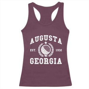 Generic Augusta Georgia Racerback Tank Top Vintage Style Golf Pullover Golf Lover Gift TS10 Maroon Print Your Wear