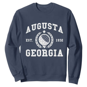 Generic Augusta Georgia Sweatshirt Vintage Style Golf Pullover Golf Lover Gift TS10 Navy Print Your Wear
