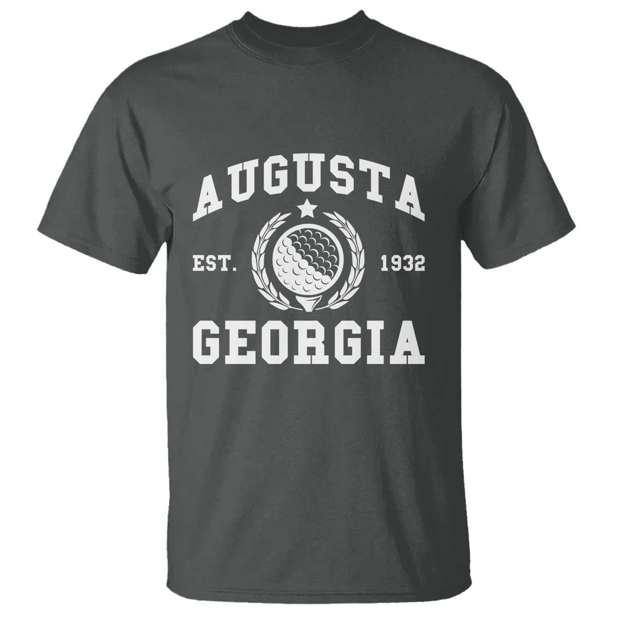 Generic Augusta Georgia T Shirt Vintage Style Golf Pullover Golf Lover Gift TS10 Dark Heather Print Your Wear