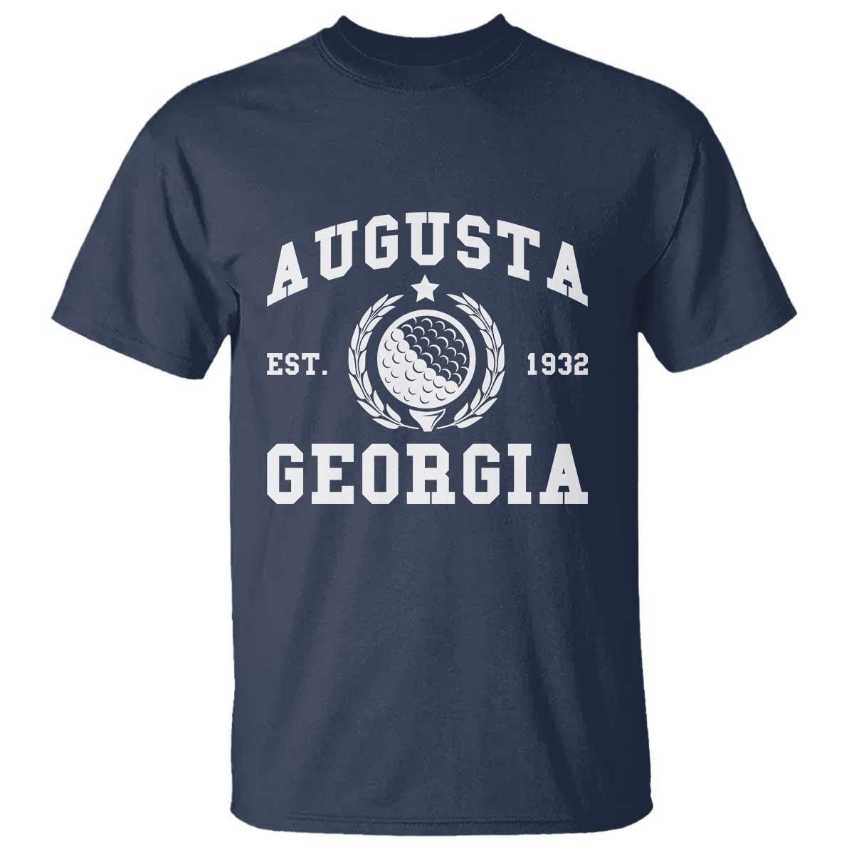 Generic Augusta Georgia T Shirt Vintage Style Golf Pullover Golf Lover Gift TS10 Navy Print Your Wear